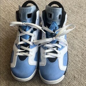 Jordan Kids Blue and White High-Top Sneakers